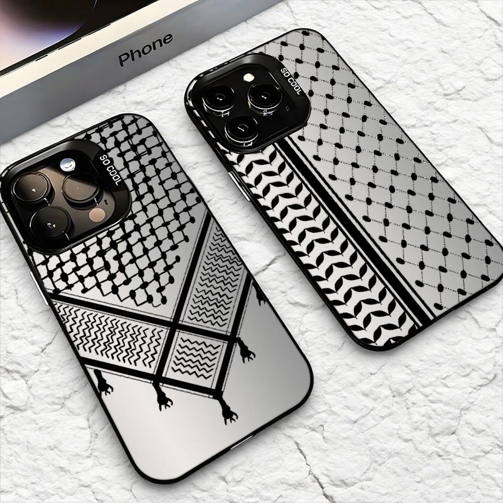 Phone Cases Iphone 13 - غطاء هاتف بتصميم الكوفية الفلسطينية لأجهزة