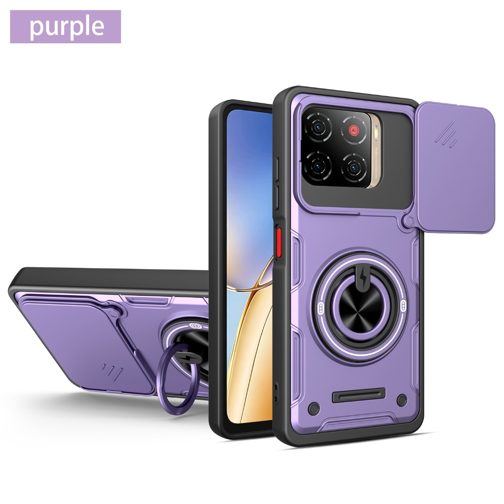 Phone Cases Heavy Duty - واقي عدسة الكاميرا المنزلق 360 درجة