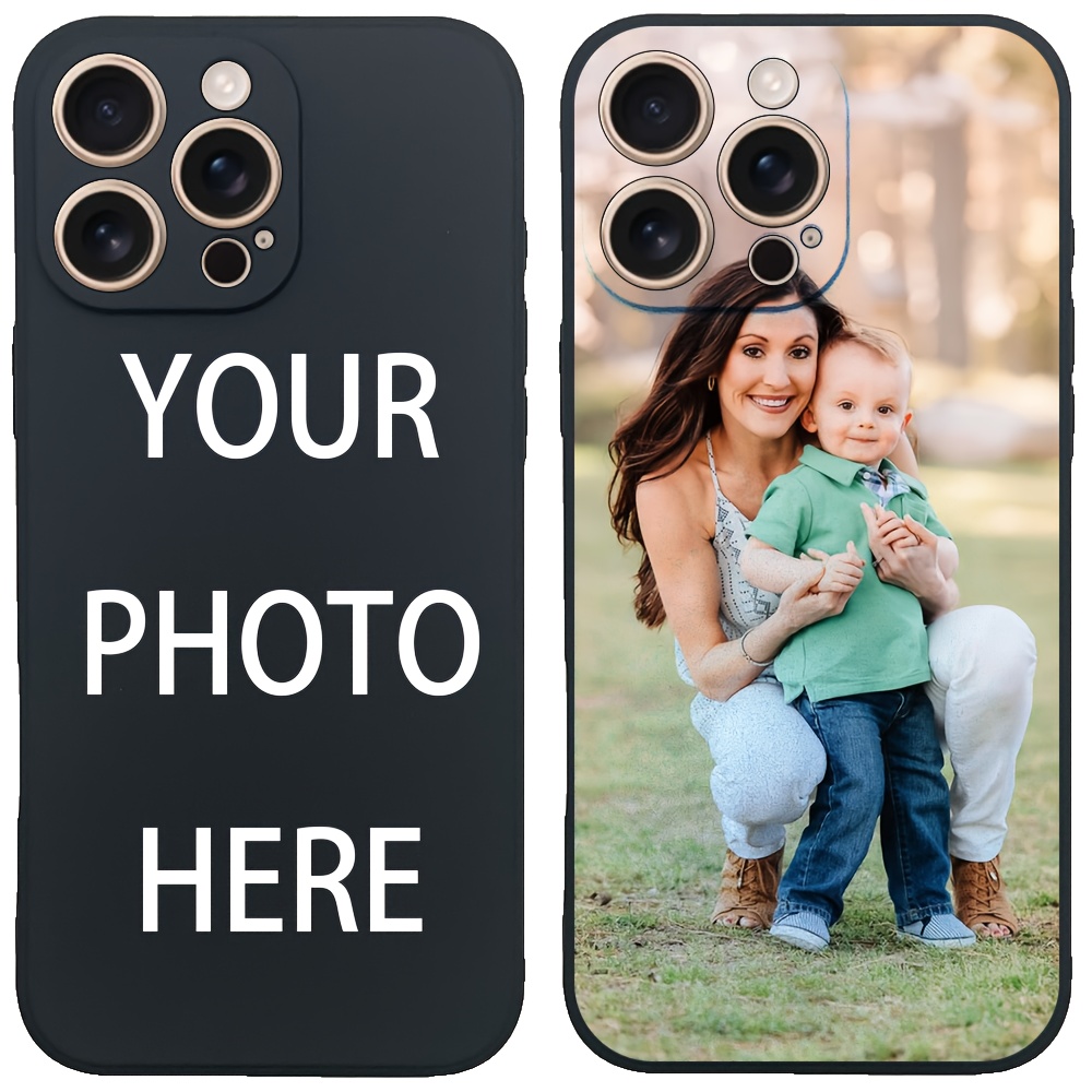Phone Cases Diy - غطاء أسود مخصص لهواتف آيفون SE