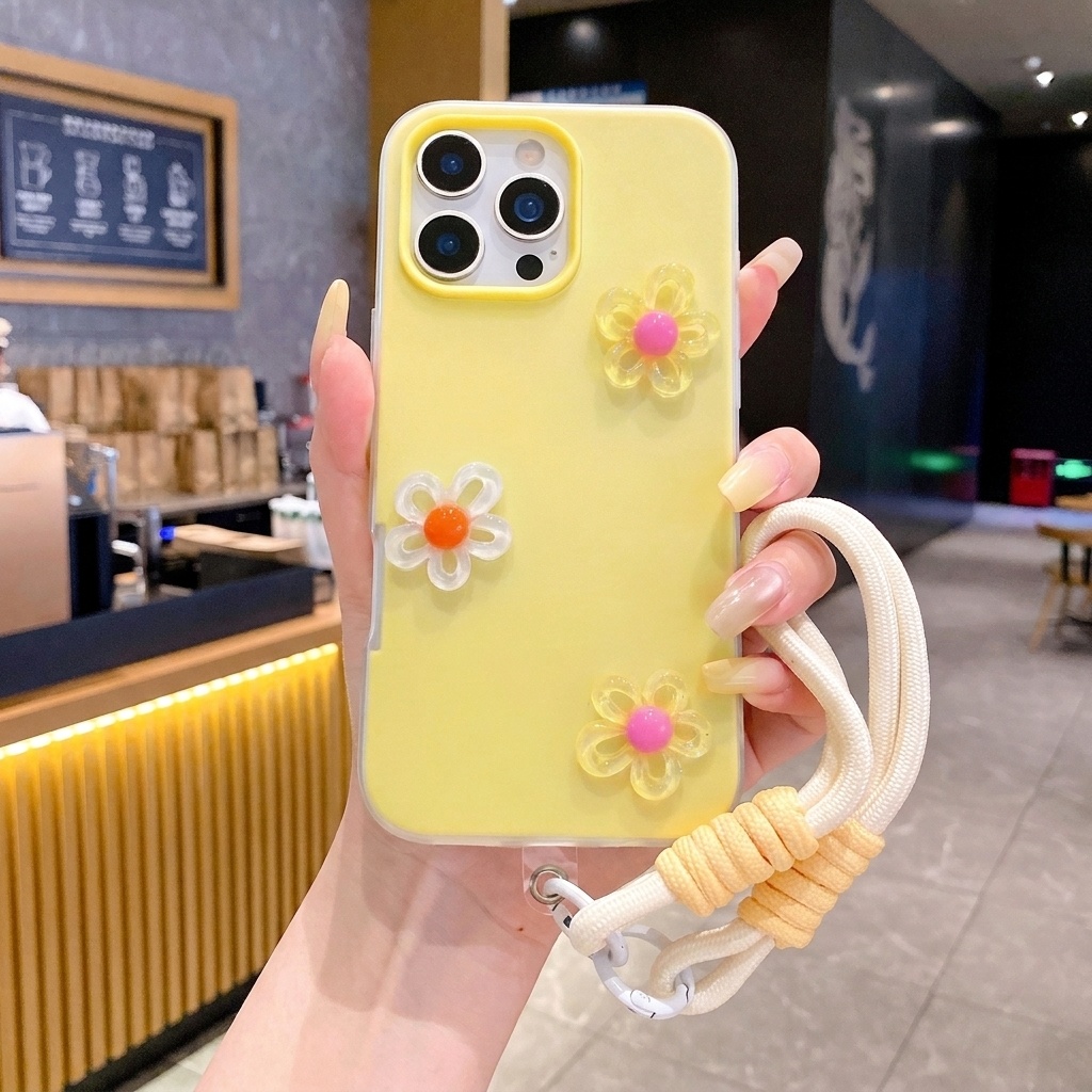 Phone Cases Diy - غطاء هاتف بتصميم كوري مع حبل