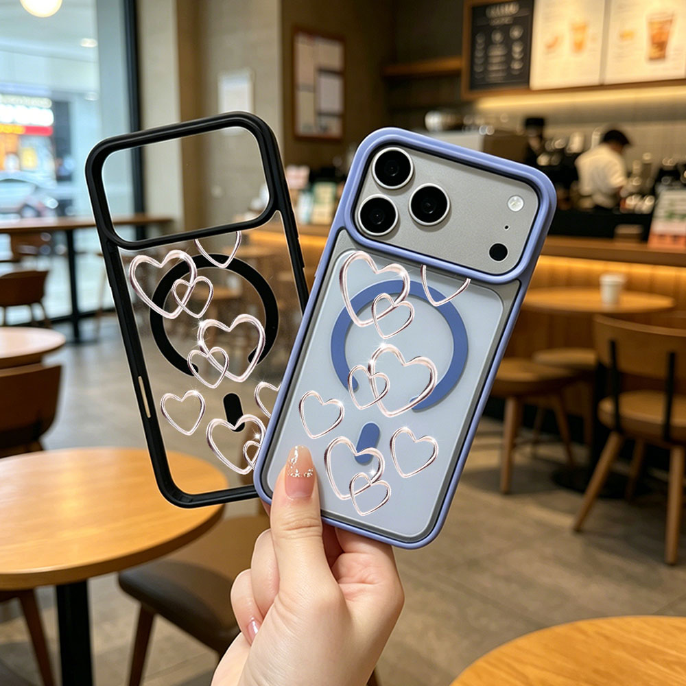 Clear Magsafe Case - غطاء هاتف شفاف مضاد للانزلاق لآيفون