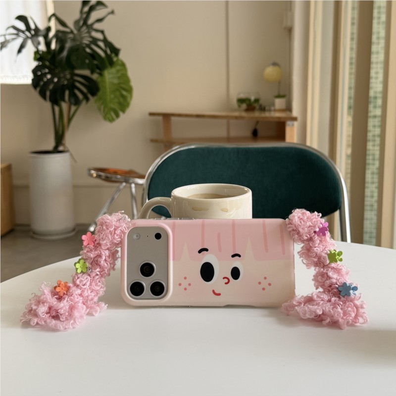 Phone Cases Diy - غطاء هاتف بتصميم ضفيرة وردية قابلة