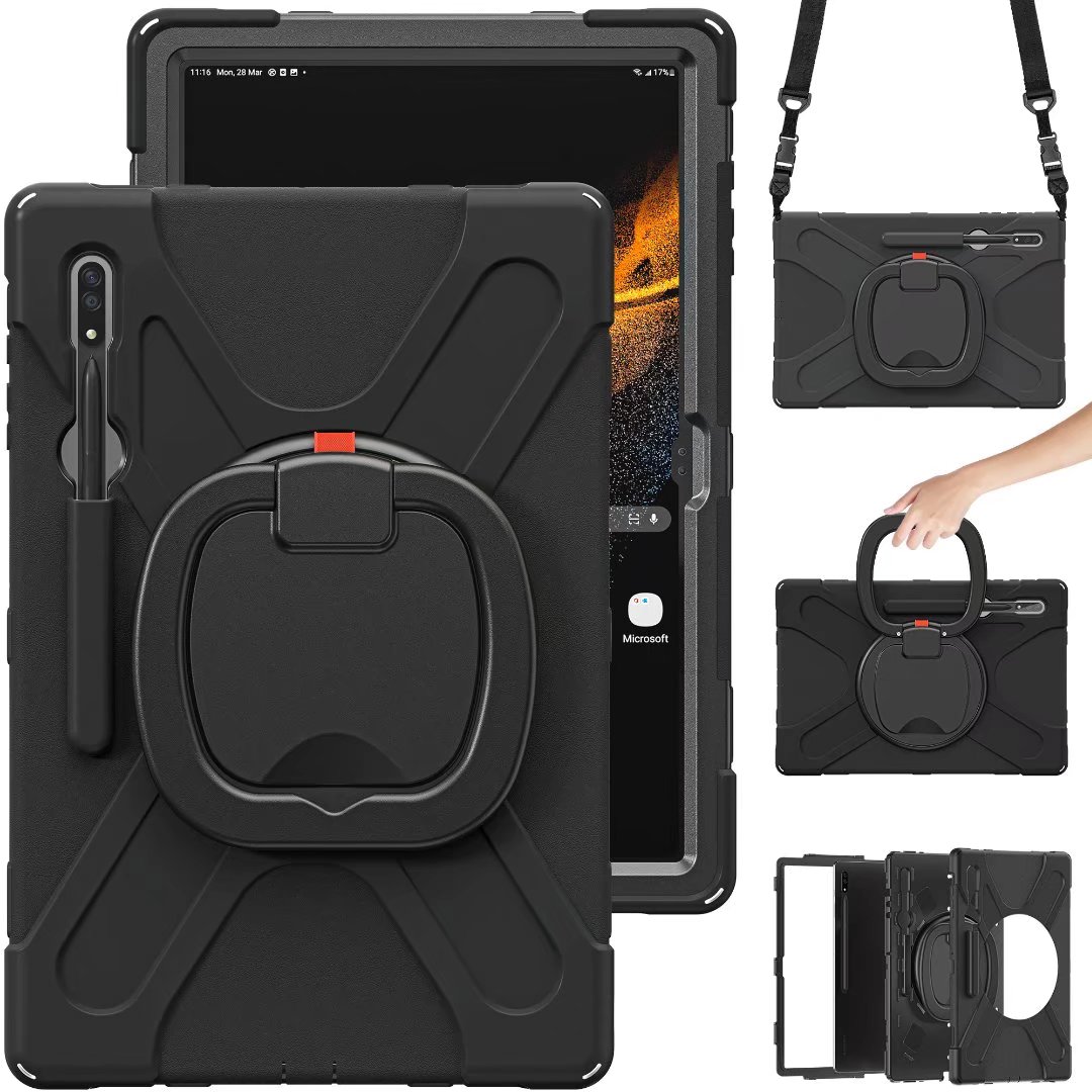 Phone Cases Heavy Duty - حافظة دوارة للأجهزة اللوحية لسامسونج جالاكسي