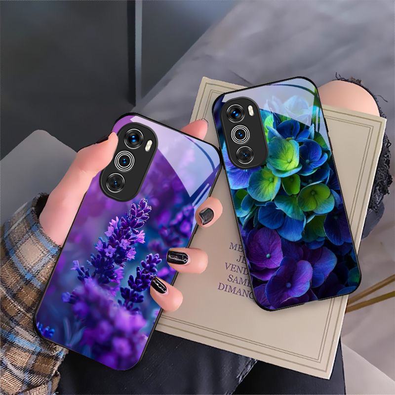 Phone Cases Moto G - نمط التوليب الأرجواني لموتورولا موتو G