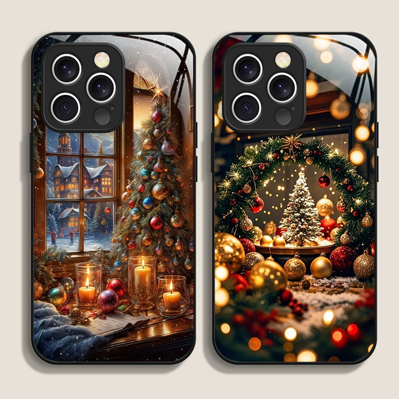 Phone Cases Iphone 13 - شجرة عيد الميلاد هدية المدينة الثلجية