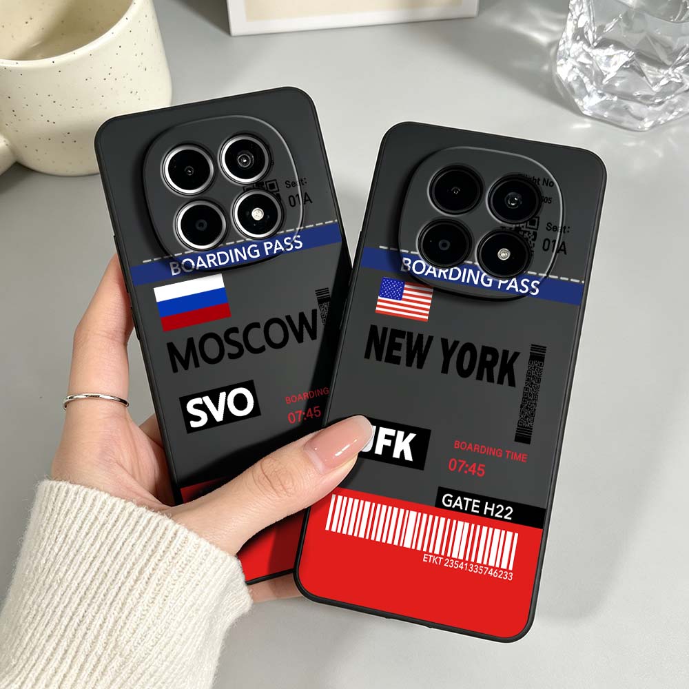 Phone Cases York - جراب هاتف أسود ناعم بتصميم تذكاري