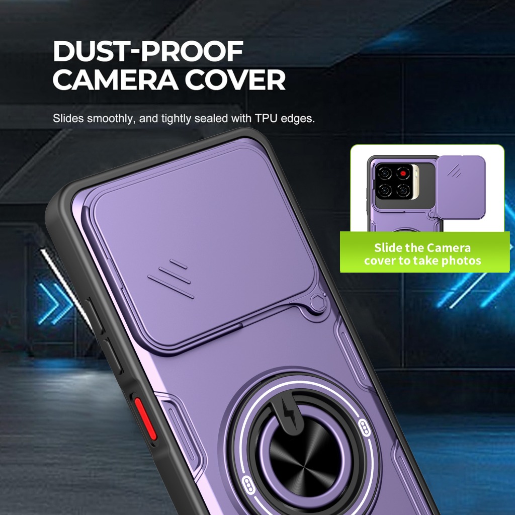 واقي عدسة الكاميرا المنزلق 360 - مراجعة Phone Cases Heavy Duty وسعره