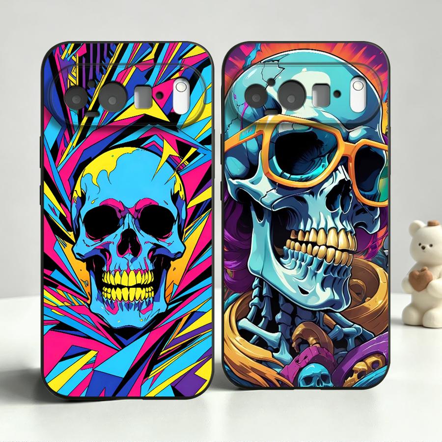 غطاء هاتف بتصميم جمجمة نيون بو - مراجعة Phone Cases Pixel 9A وسعره