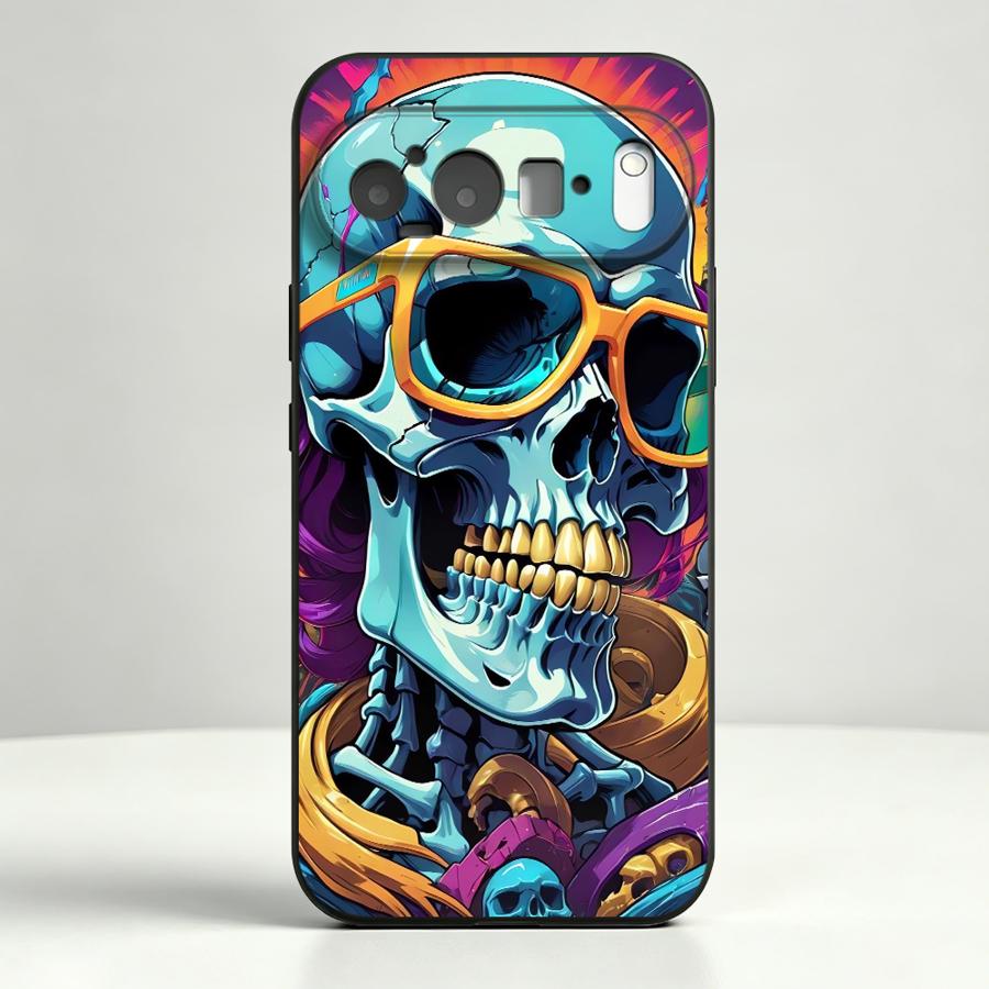 غطاء هاتف بتصميم جمجمة نيون بو - مراجعة Phone Cases Pixel 9A وسعره