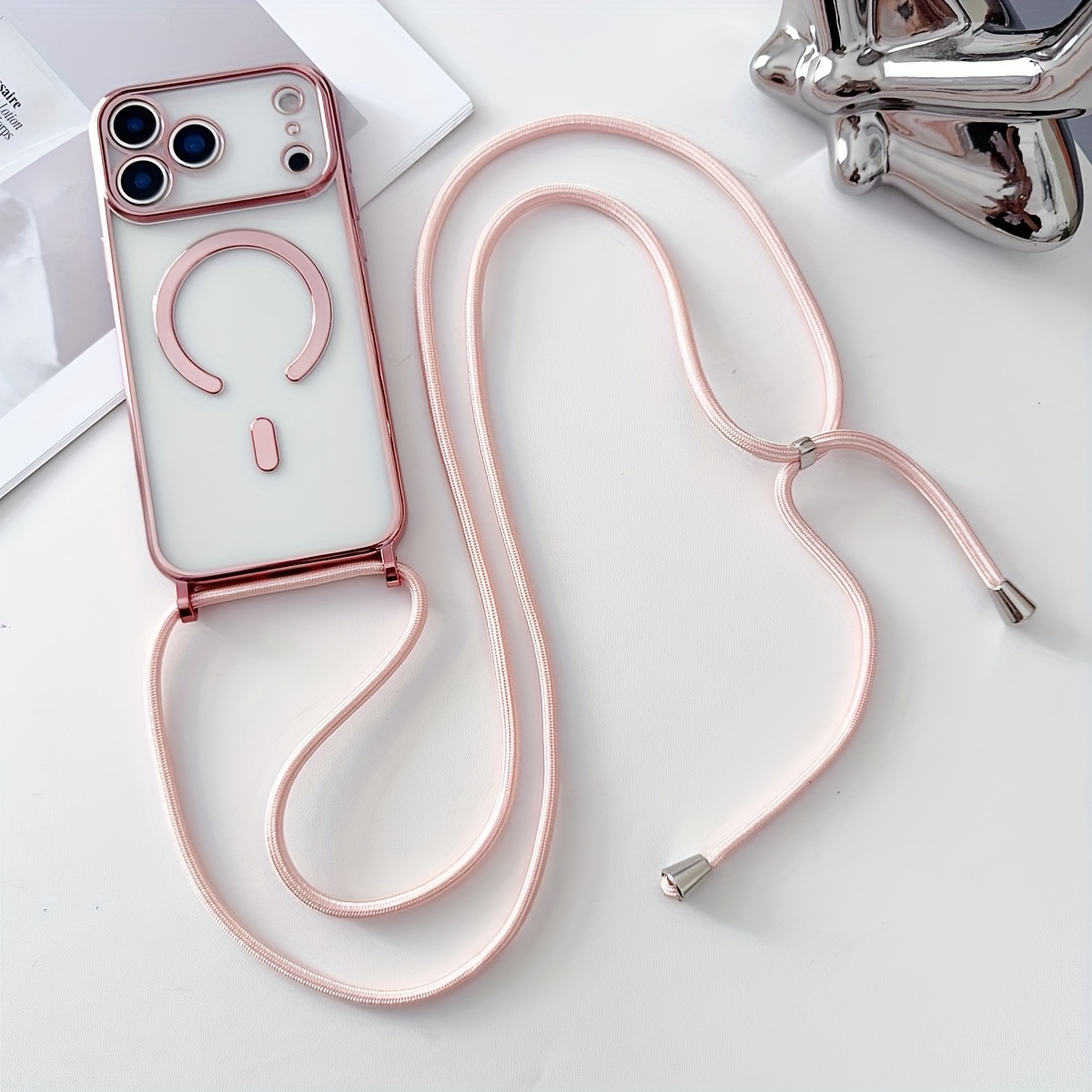 الفاخرة قلادة الحبل حبل الحبل  - مراجعة Clear Magsafe Case وسعره