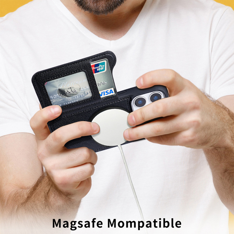 ل Magsafe المغناطيسي محفظة جلد - مراجعة Flip Leather Case وسعره