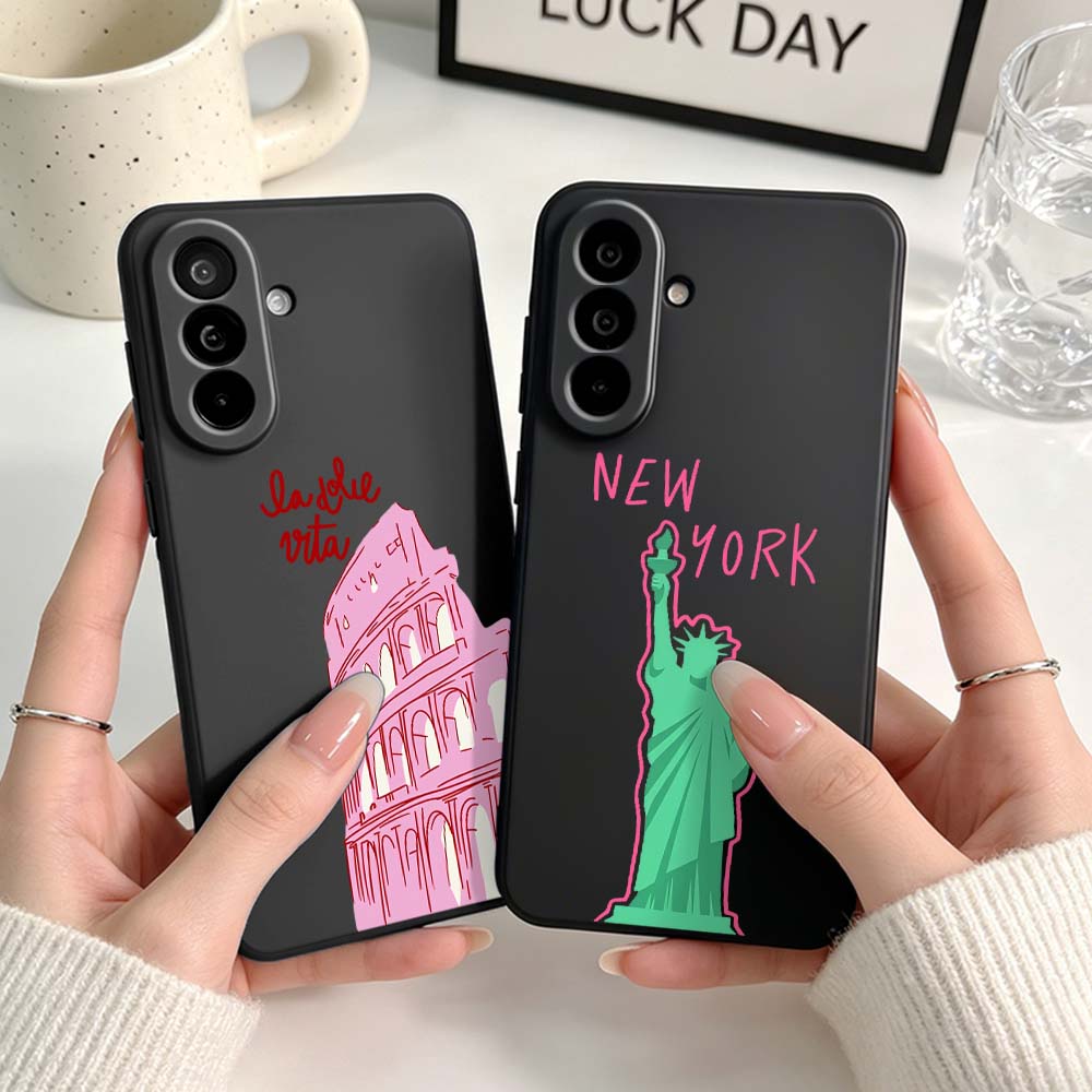 غطاء هاتف أسود بتصميم الكولوسي - مراجعة Phone Cases York وسعره
