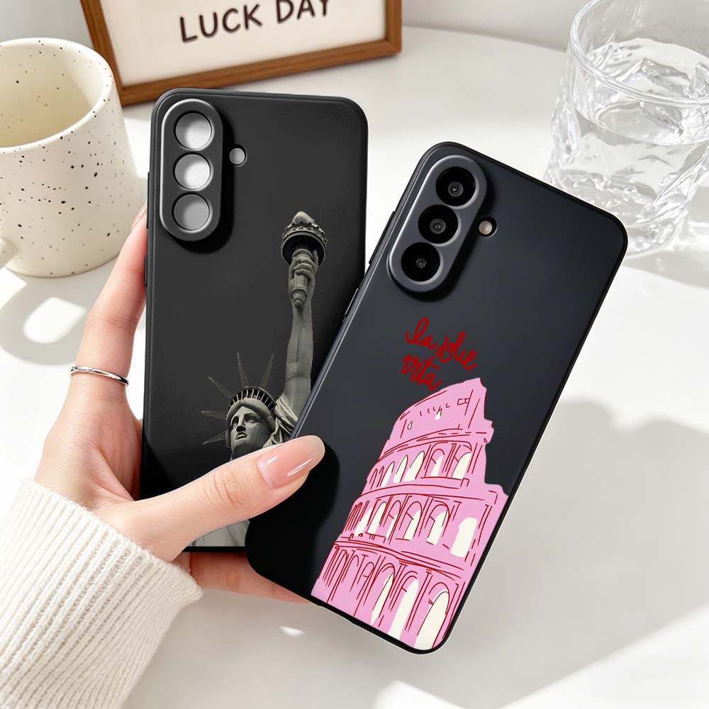 غطاء هاتف أسود بتصميم الكولوسي - مراجعة Phone Cases York وسعره