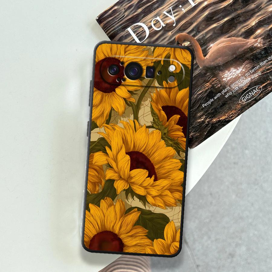 غطاء هاتف Sunflower Sea Funda  - مراجعة Phone Cases Pixel 9A وسعره