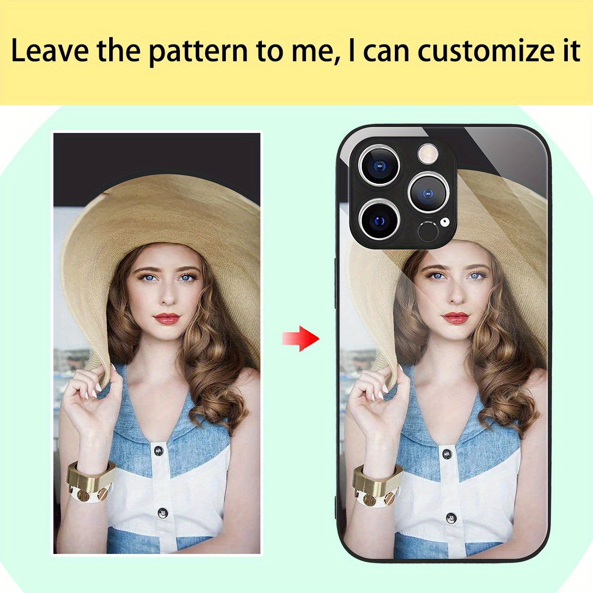 جراب زجاجي بمرآة وصور مخصصة له - مراجعة Phone Cases Diy وسعره