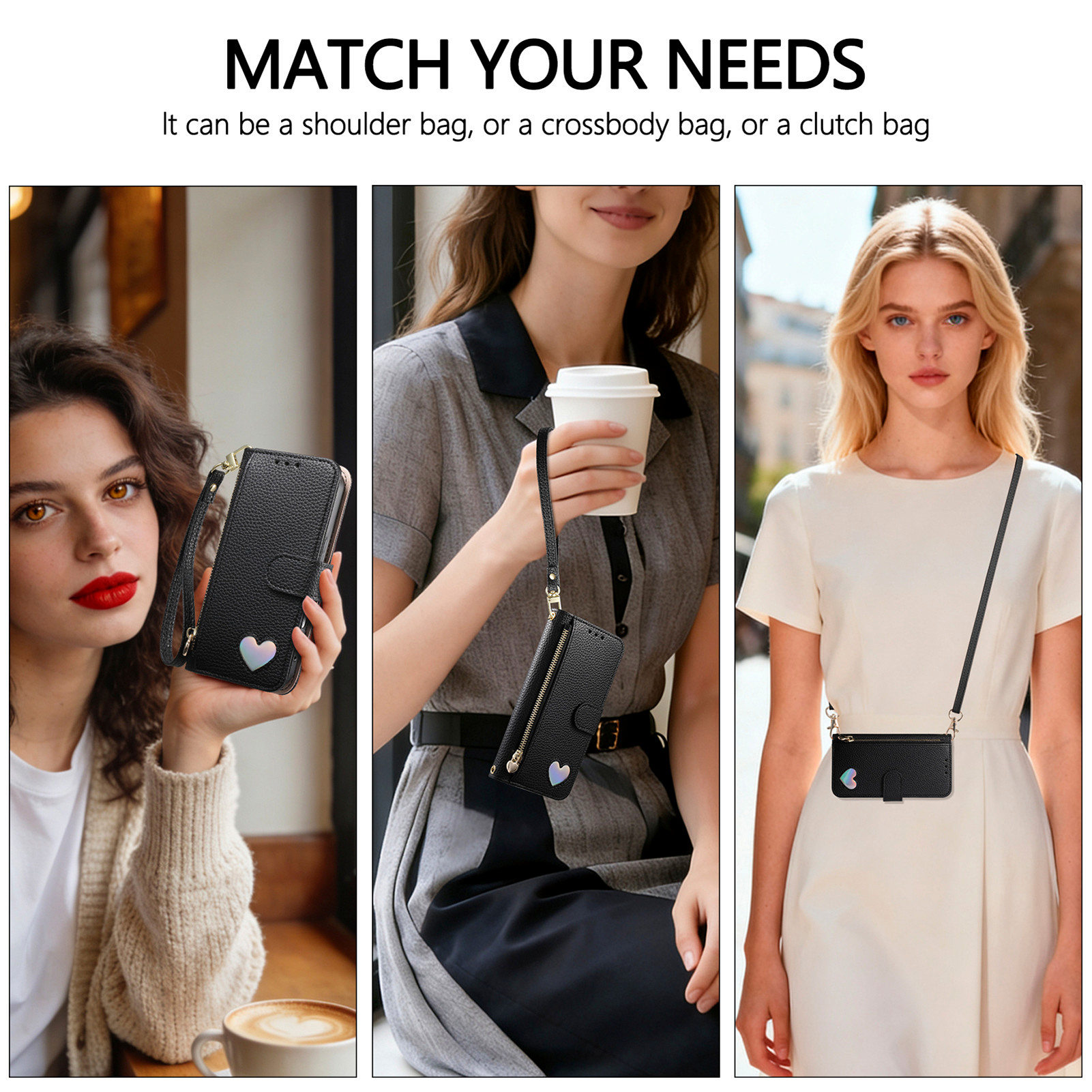 جراب هاتف جلد صناعي بسحاب وحزا - مراجعة Flip Leather Case وسعره
