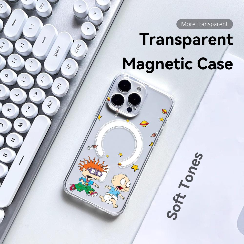 جراب هاتف أنمي R-Rugrats r-Rug - مراجعة Clear Magsafe Case وسعره