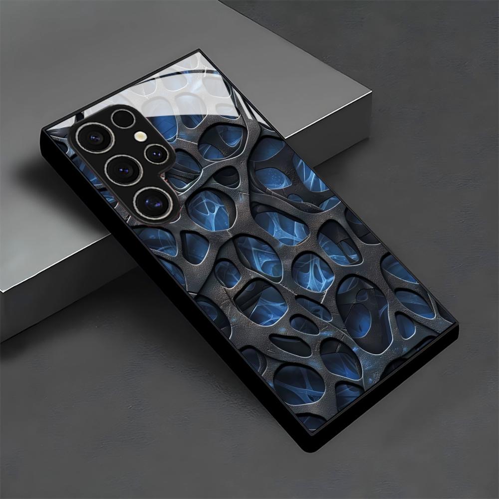 جراب هاتف زجاجي أزرق بتصميم خل - مراجعة Phone Cases For Samsung S21 5G وسعره