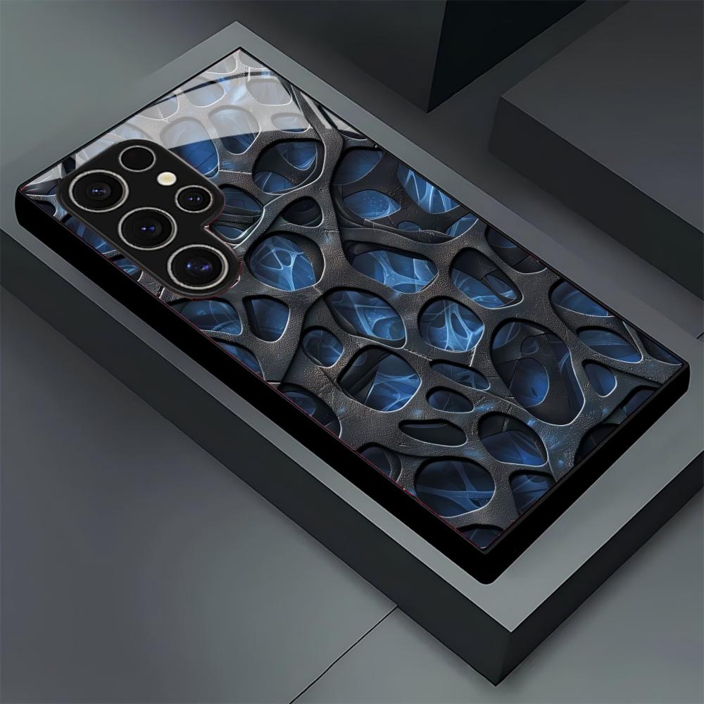 جراب هاتف زجاجي أزرق بتصميم خل - مراجعة Phone Cases For Samsung S21 5G وسعره