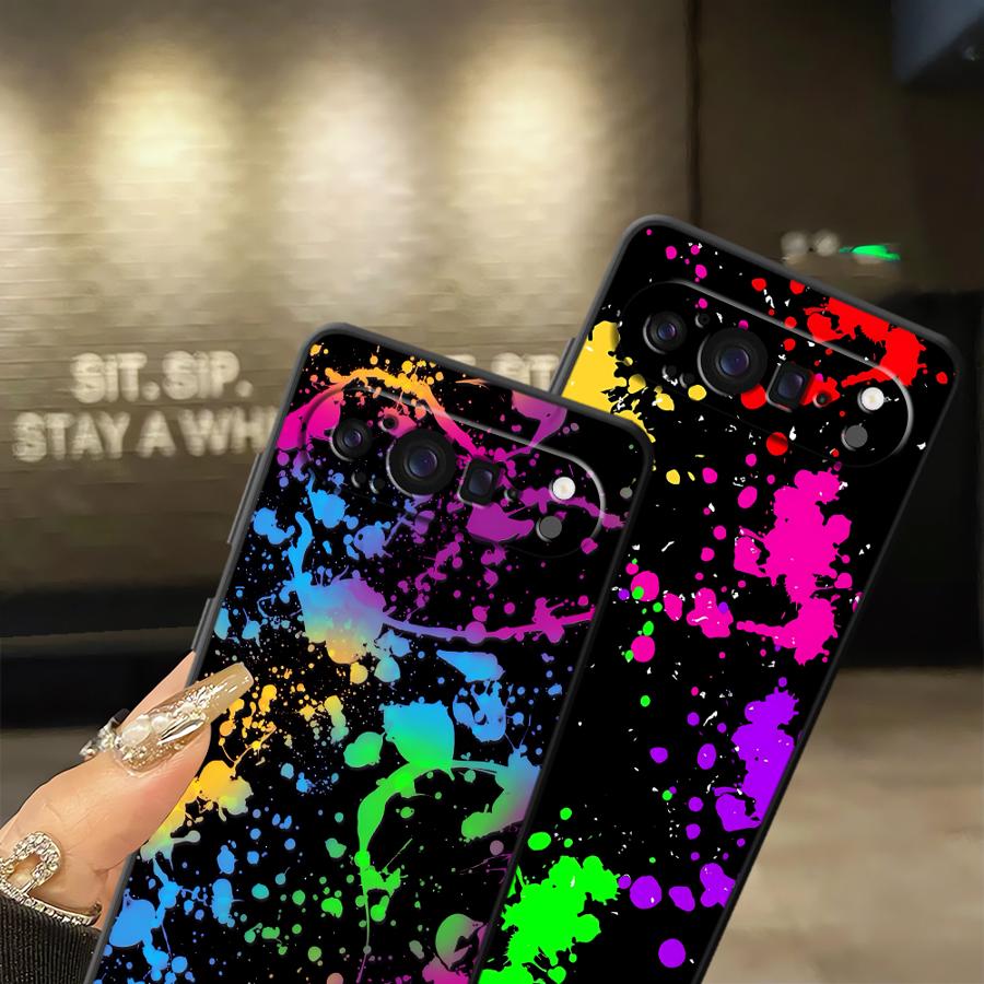 غطاء هاتف بتصميم رذاذ الطلاء ق - مراجعة Phone Cases Pixel 9A وسعره