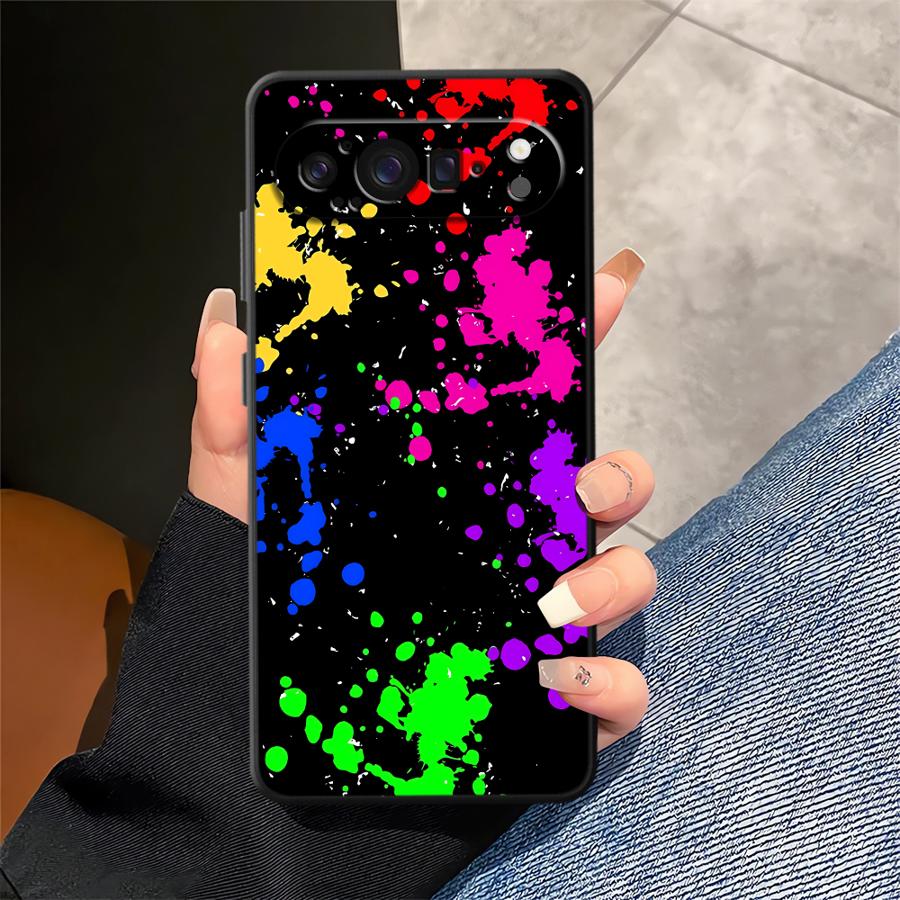 غطاء هاتف بتصميم رذاذ الطلاء ق - مراجعة Phone Cases Pixel 9A وسعره