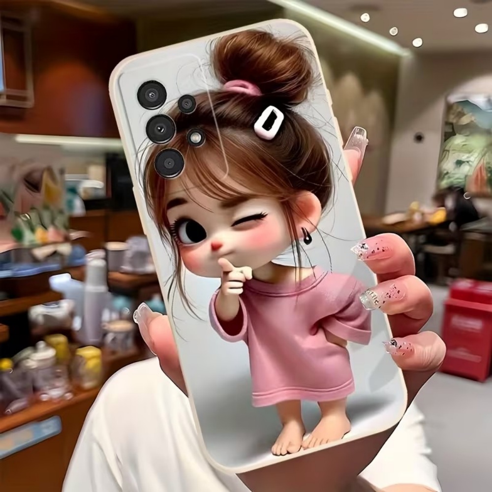 غطاء هاتف بتصميم فتاة كرتونية  - مراجعة Phone Cases For Samsung S21 5G وسعره